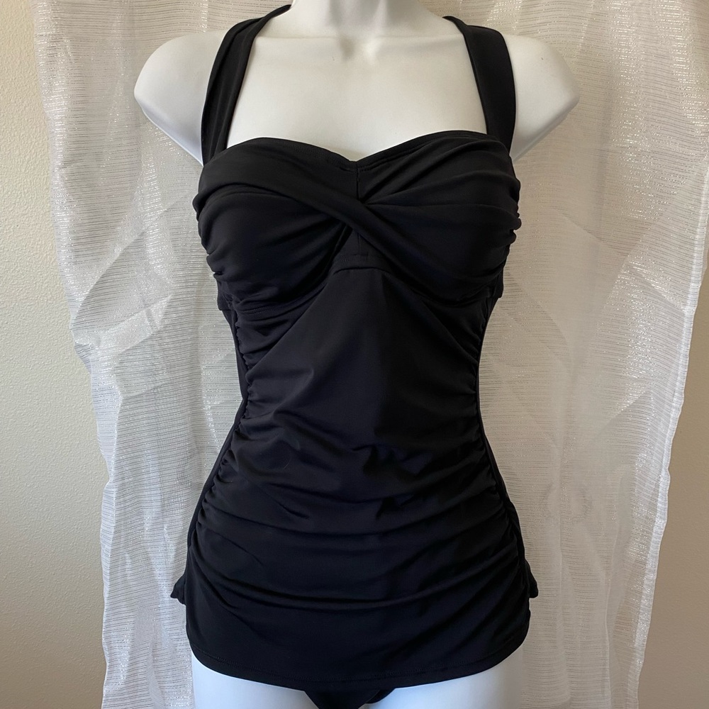 Jantzen Black Pinup Style Swimsuit sz 8